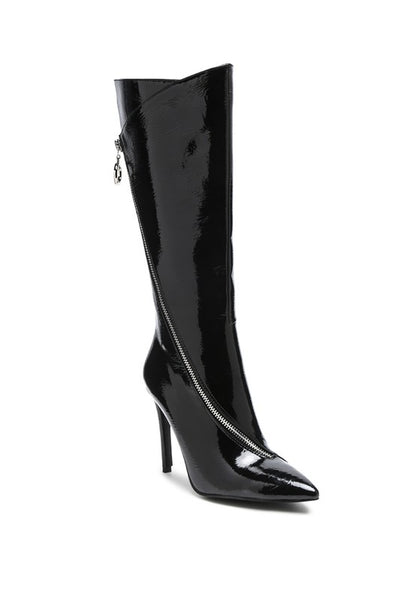TSAROH ZIP AROUND CALF BOOT - Tigbul's Variety Fashion Shop