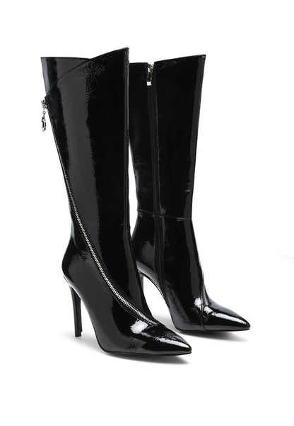 TSAROH ZIP AROUND CALF BOOT - Tigbul's Variety Fashion Shop