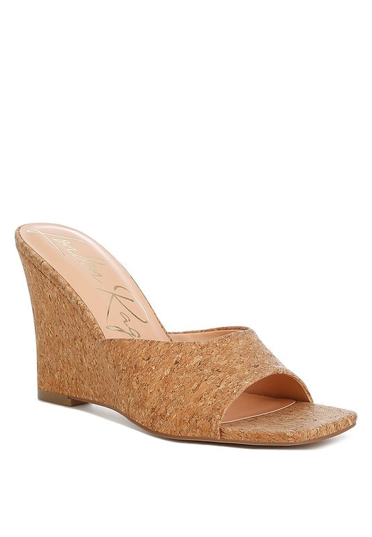 Shiloy Cork Wedge Sandals - Tigbul's Variety Fashion Shop