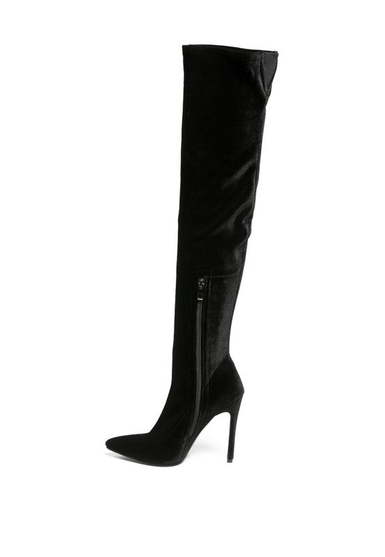 Tilera Stretch Over The Knee Stiletto Boots - Tigbuls Variety Fashion