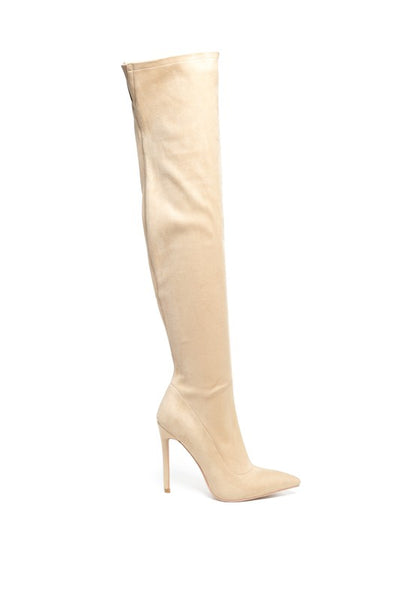 Tilera Stretch Over The Knee Stiletto Boots - Tigbuls Variety Fashion