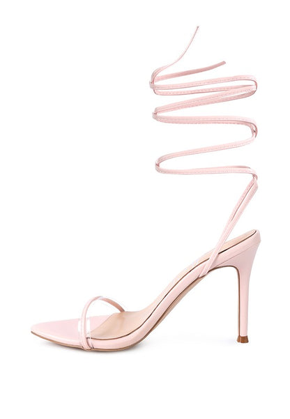 SPHYNX HIGH HEEL LACE UP SANDALS - Tigbul's Variety Fashion Shop