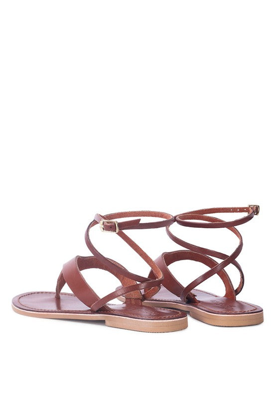 WRAP-UP Tie Around Flat Sandals - Tigbul's Variety Fashion Shop