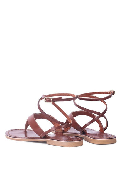 WRAP-UP Tie Around Flat Sandals - Tigbul's Variety Fashion Shop