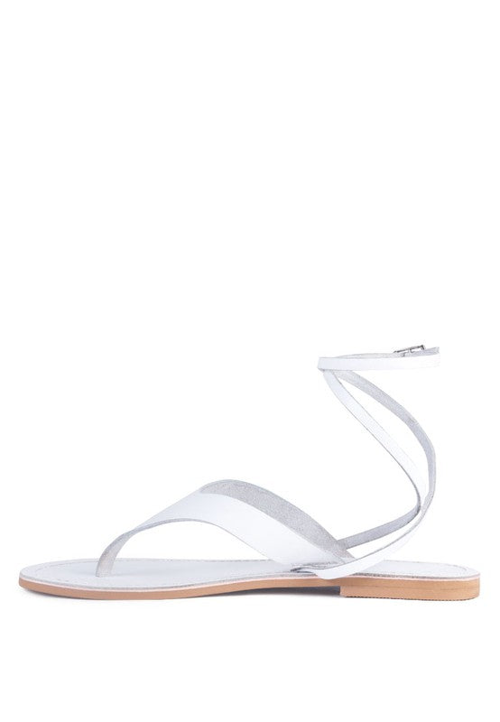 WRAP-UP Tie Around Flat Sandals - Tigbul's Variety Fashion Shop