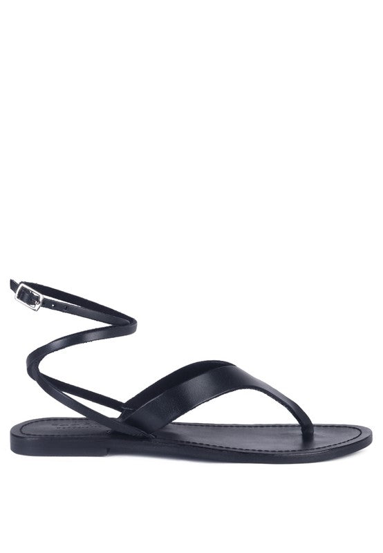 WRAP-UP Tie Around Flat Sandals - Tigbul's Variety Fashion Shop