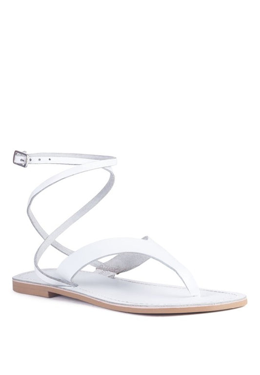 WRAP-UP Tie Around Flat Sandals - Tigbul's Variety Fashion Shop