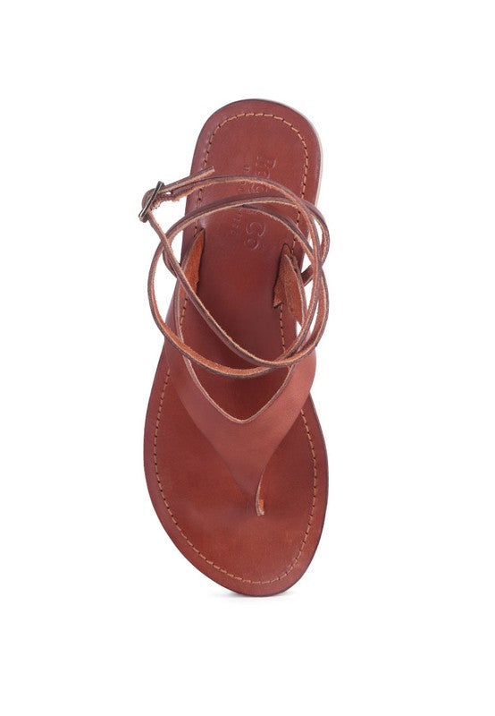 WRAP-UP Tie Around Flat Sandals - Tigbul's Variety Fashion Shop