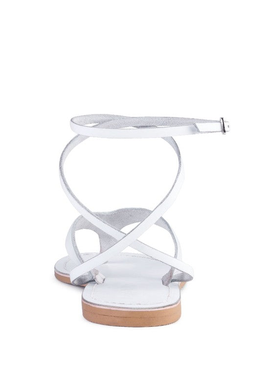 WRAP-UP Tie Around Flat Sandals - Tigbul's Variety Fashion Shop