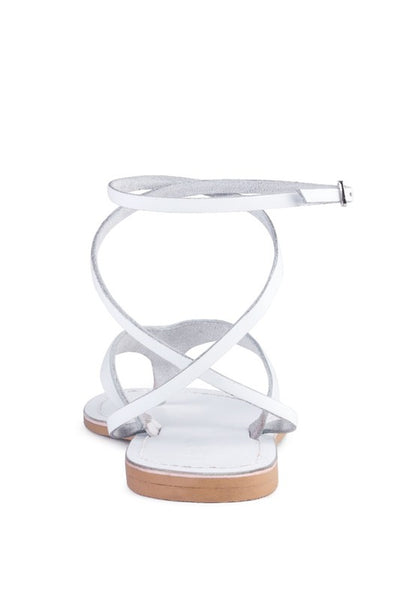 WRAP-UP Tie Around Flat Sandals - Tigbul's Variety Fashion Shop
