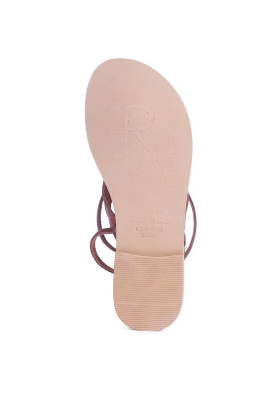 WRAP-UP Tie Around Flat Sandals - Tigbul's Variety Fashion Shop