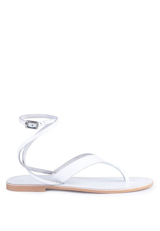 WRAP-UP Tie Around Flat Sandals - Tigbul's Variety Fashion Shop