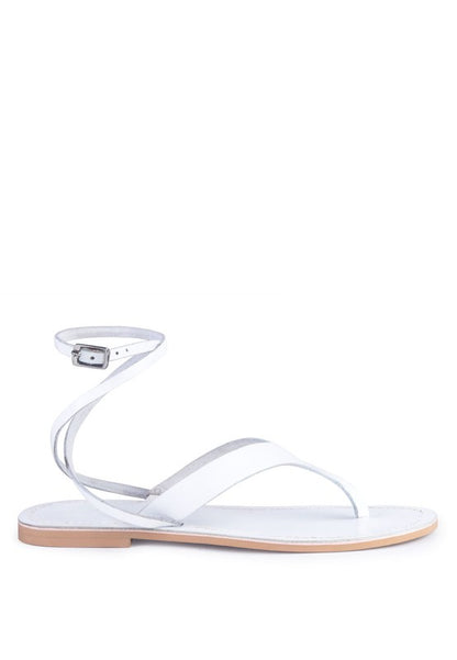 WRAP-UP Tie Around Flat Sandals - Tigbul's Variety Fashion Shop