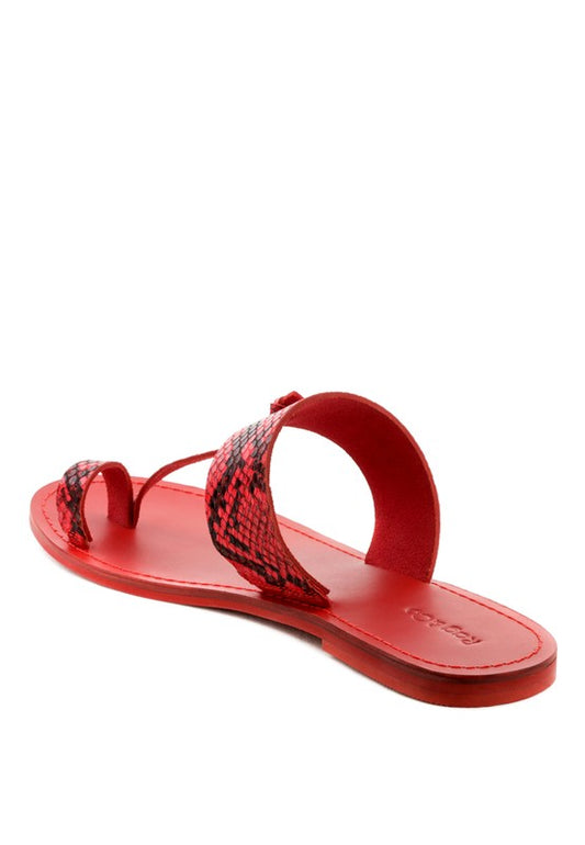 LEONA THONG FLAT SANDALS - Tigbul's Variety Fashion Shop