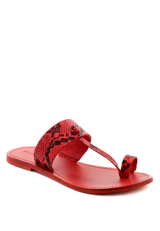 LEONA THONG FLAT SANDALS - Tigbul's Variety Fashion Shop