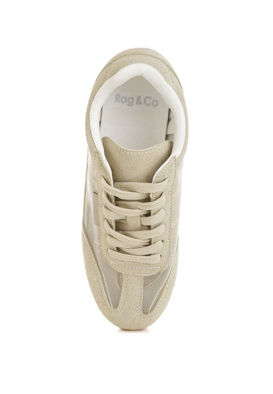 Milon Microfiber & Mesh Sneakers - Tigbul's Variety Fashion Shop