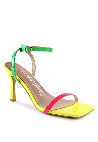 FANTASY SPOOL MID HEEL SANDAL - Tigbul's Variety Fashion Shop