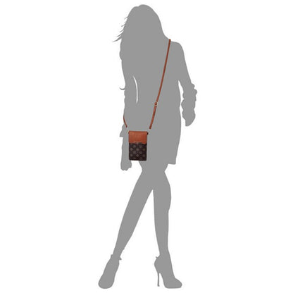 CM Monogram Cell Phone Purse Crossbody Bag - Tigbul's Variety Fashion Shop
