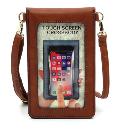 CM Monogram Cell Phone Purse Crossbody Bag - Tigbul's Variety Fashion Shop