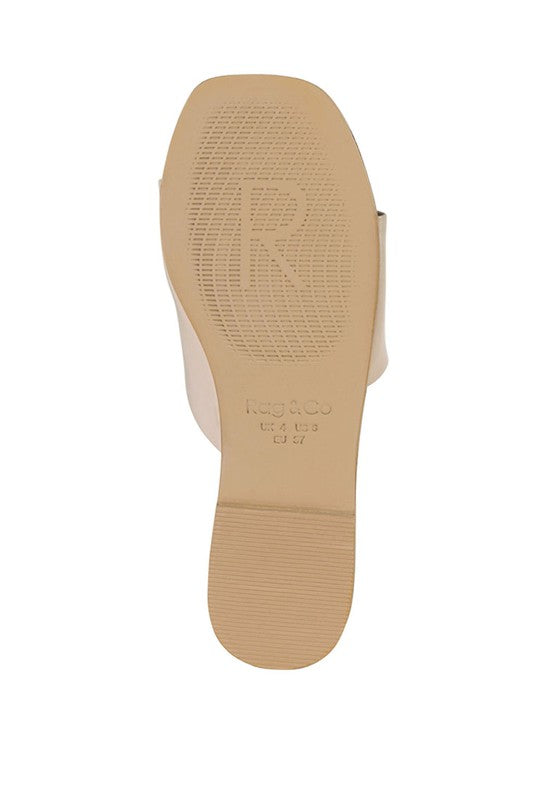 TATAMI LEATHER CLASSIC SLIDE FLATS - Tigbul's Variety Fashion Shop