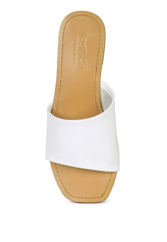 TATAMI LEATHER CLASSIC SLIDE FLATS - Tigbul's Variety Fashion Shop