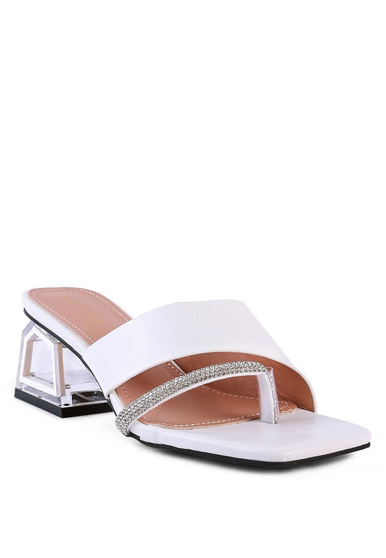 GOFLY NEVER MINIMAL LOW HEEL SANDALS - Tigbuls Variety Fashion