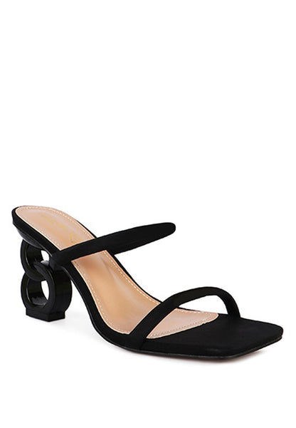 Downtown Heel Slide Double Strap Sandals - Tigbuls Variety Fashion