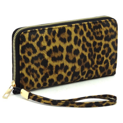 Saffiano Zip Around Wallet Wristlet - Tigbul's Variety Fashion Shop