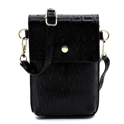 Ostrich Croc Crossbody Cell Phone  Case - Tigbul's Variety Fashion Shop
