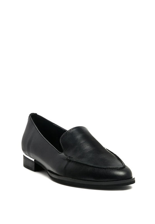 ANNA Leather Slip-On Loafers - Tigbul's Variety Fashion Shop