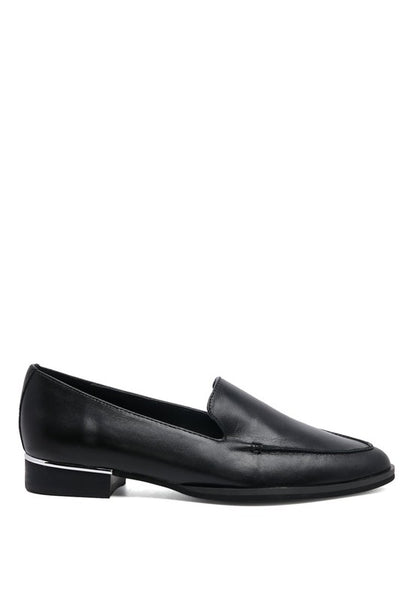 ANNA Leather Slip-On Loafers - Tigbul's Variety Fashion Shop