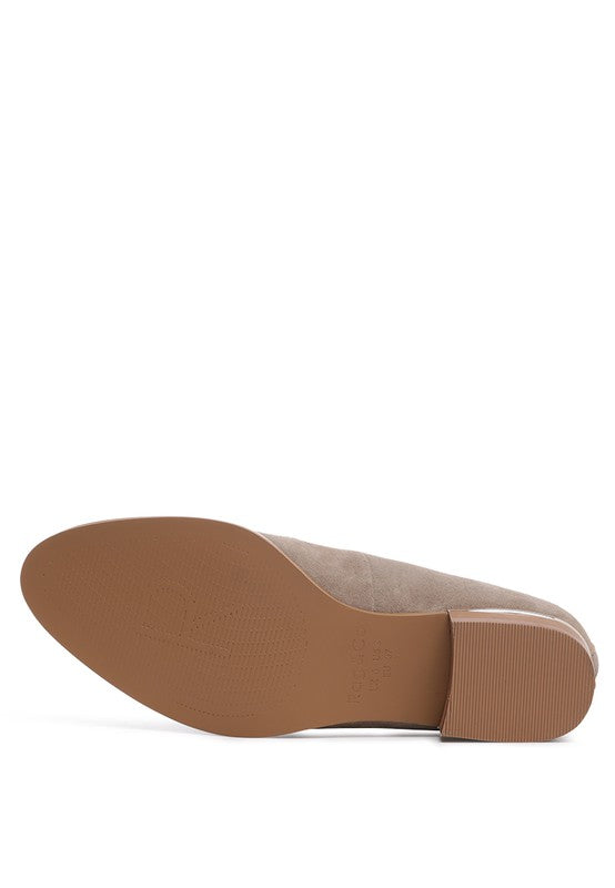 PAULINA Suede Leather Loafers - Tigbul's Variety Fashion Shop