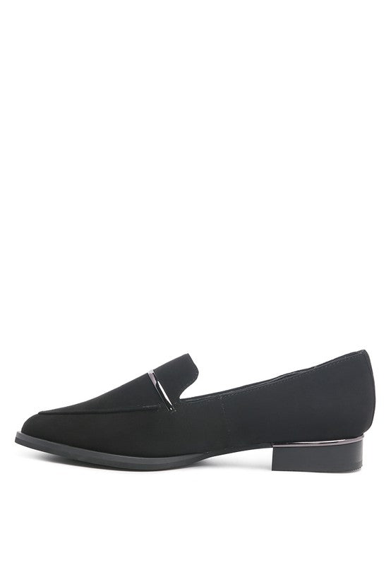 PAULINA Suede Leather Loafers - Tigbul's Variety Fashion Shop