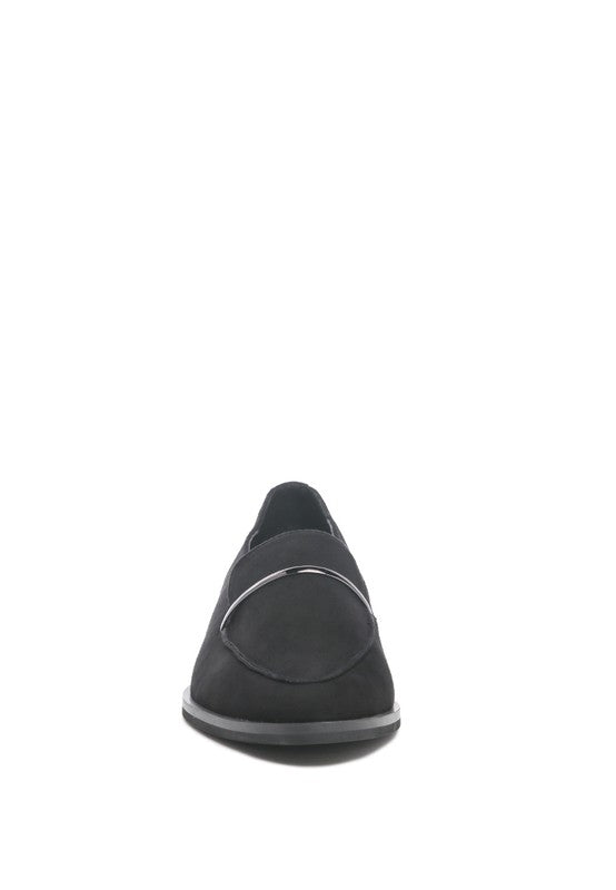 PAULINA Suede Leather Loafers - Tigbul's Variety Fashion Shop
