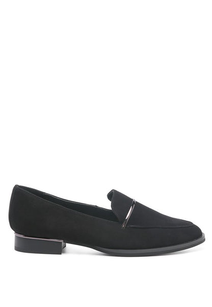 PAULINA Suede Leather Loafers - Tigbul's Variety Fashion Shop