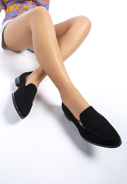 SARA Suede Slip-On Loafers - Tigbuls Variety Fashion