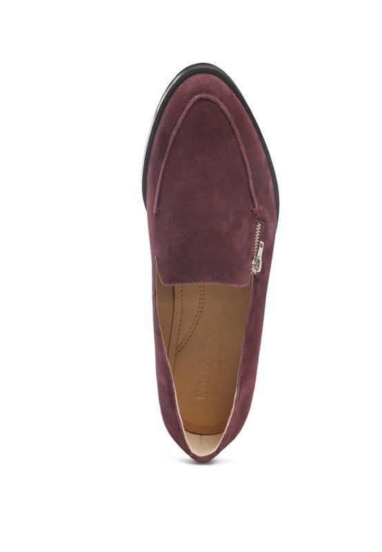 SARA Suede Slip-On Loafers - Tigbuls Variety Fashion