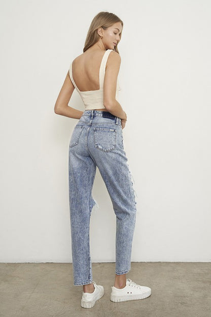 SLIM BOYFRIEND JEANS - Tigbul's Variety Fashion Shop