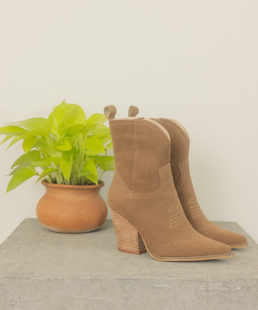Oasis Society Ariella - Western Short Boots - Tigbuls Variety Fashion