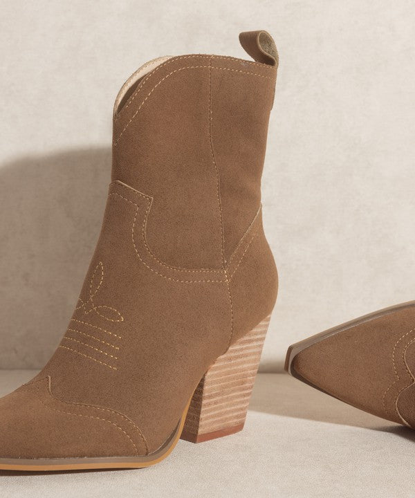 Oasis Society Ariella - Western Short Boots - Tigbuls Variety Fashion