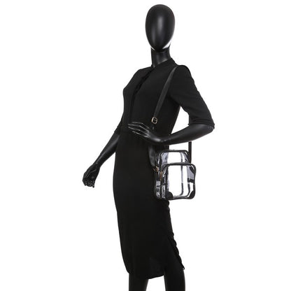 See Thru Multi Compartment Crossbody Bag - Tigbul's Variety Fashion Shop