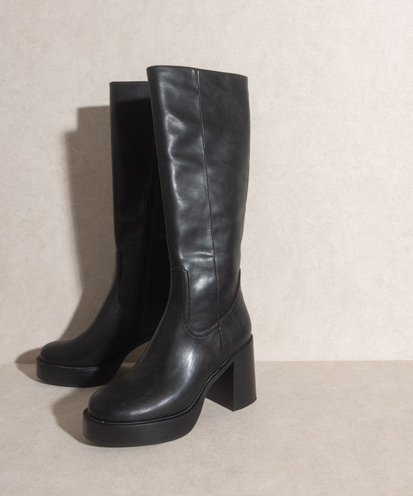 Oasis Society Juniper - Platform Knee-High Boots - Tigbuls Variety Fashion