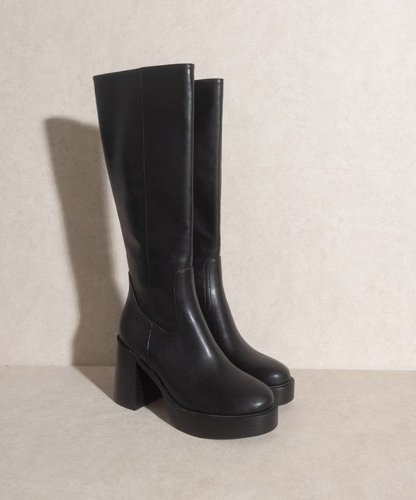 Oasis Society Juniper - Platform Knee-High Boots - Tigbuls Variety Fashion