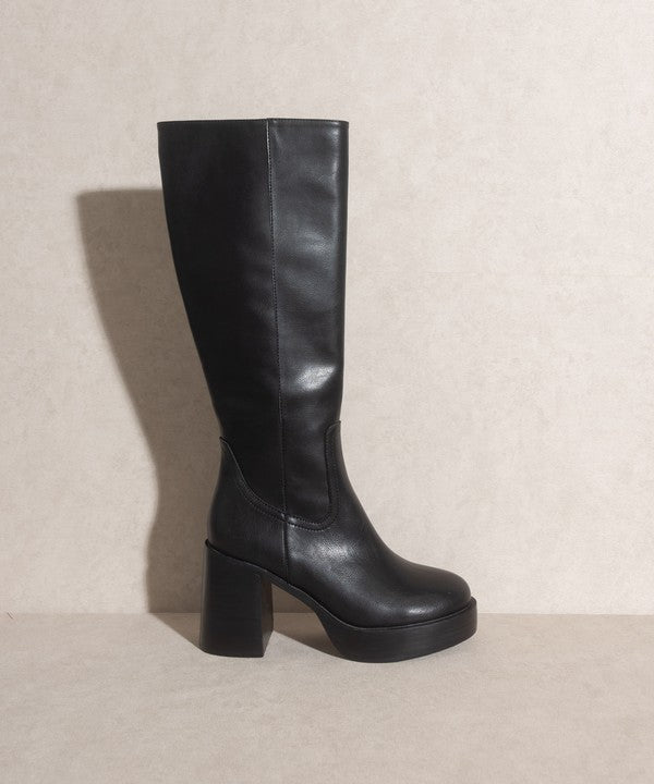 Oasis Society Juniper - Platform Knee-High Boots - Tigbuls Variety Fashion