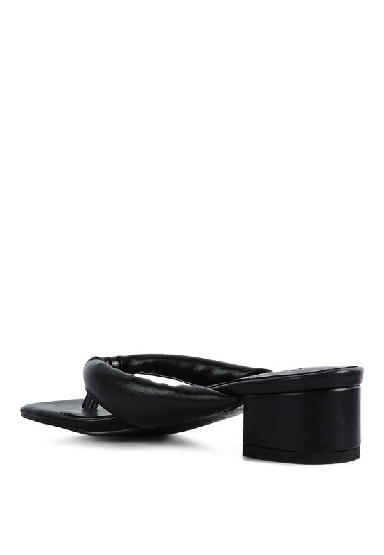 MEMESTAR Low Heel Thong Sandals - Tigbuls Variety Fashion