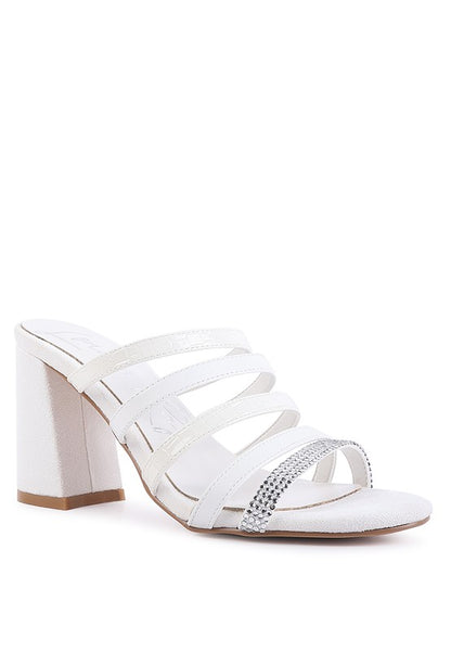 PEACHES MULTI STRAP DIAMANTE DETAIL SANDALS - Tigbuls Variety Fashion