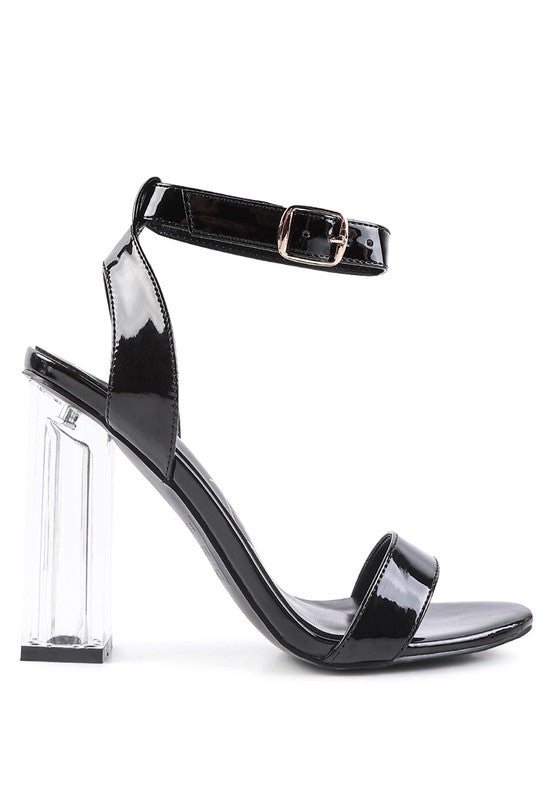 POLOMA Chunky Clear High Heeled Sandals - Tigbul's Variety Fashion Shop