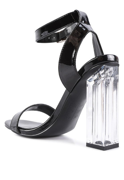 POLOMA Chunky Clear High Heeled Sandals - Tigbul's Variety Fashion Shop