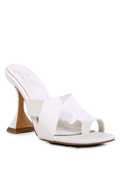 SNATCHED INTERTWINED TOE RING HEELED SANDALS - Tigbuls Variety Fashion