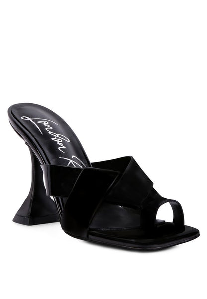 SNATCHED INTERTWINED TOE RING HEELED SANDALS - Tigbuls Variety Fashion